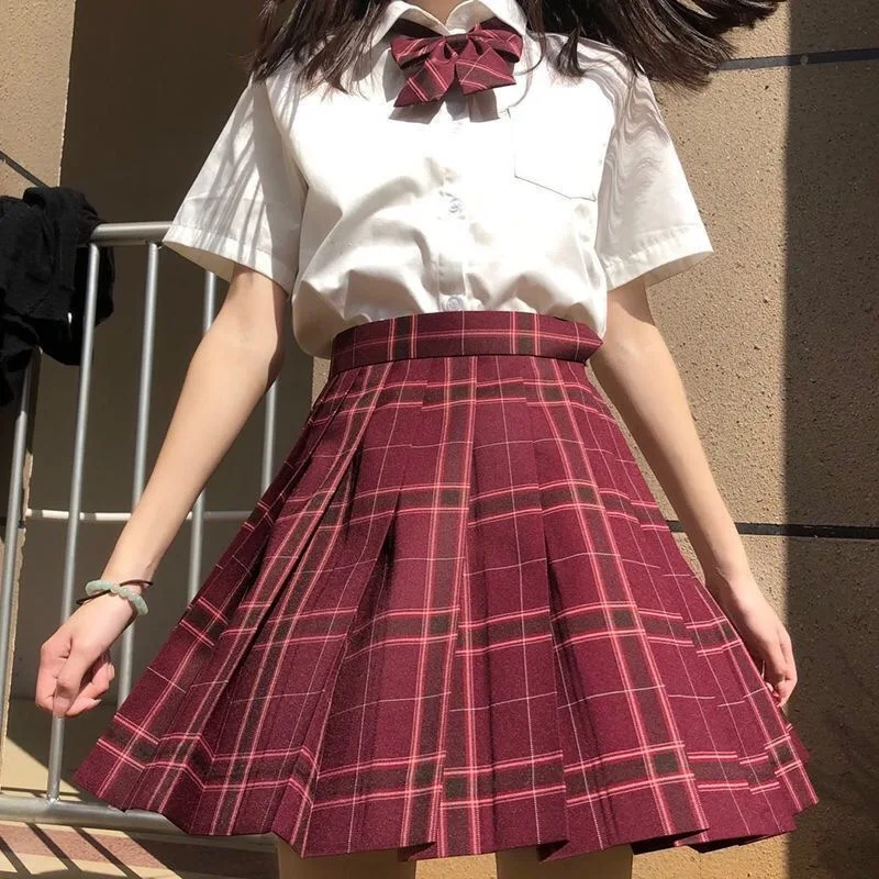 Summer Preppy Style Women's High Waist Plaid Skirt School Girl Uniform Pleated Skirt Anime Sexy Sailor Suit Skirt Lolita Outfit
Summer Preppy Style Women's High Waist Plaid Skirt School Girl Uniform Pleated Skirt Anime Sexy Sailor Suit Skirt Lolita Outfit