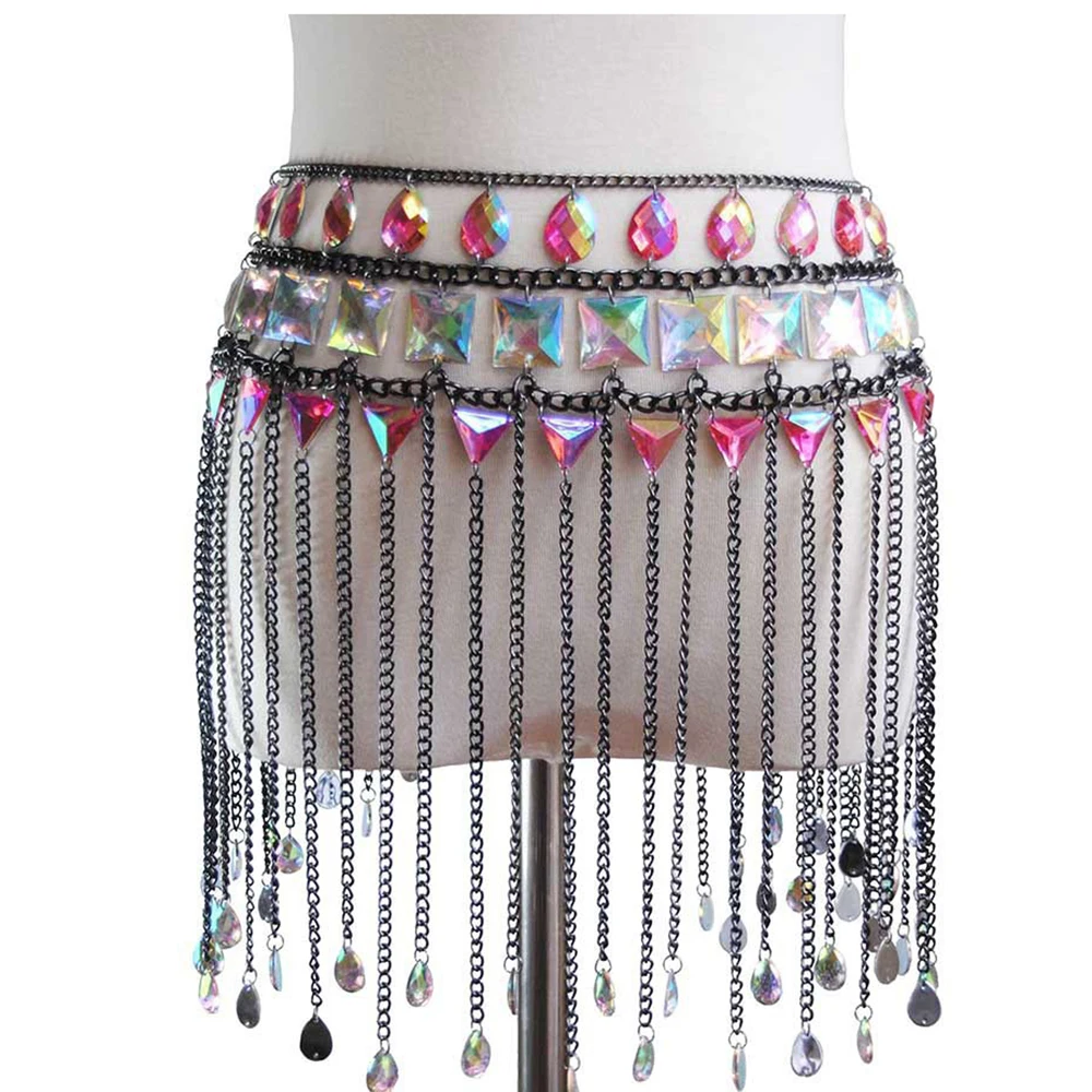 Crystal Fringe Chain Skirts Women Bikini Wear Belly Waist Belt Women Cropped Nightclub Party Festival Wear Burning Man Jewelry
Crystal Fringe Chain Skirts Women Bikini Wear Belly Waist Belt Women Cropped Nightclub Party Festival Wear Burning Man Jewelry