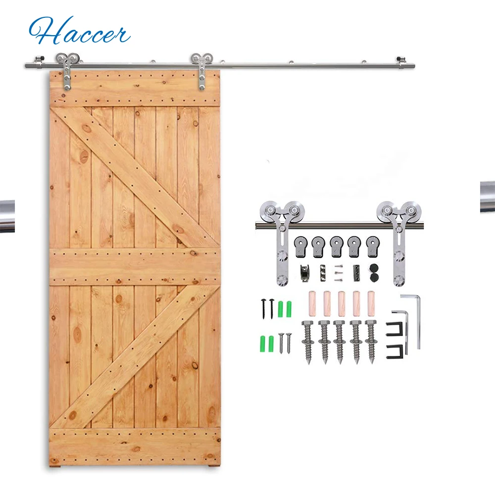 Y-Shaped Stainless Steel Sliding Barn Door Kit Heavy Duty Single Sliding Barn Door Slide Track Kit for 4-16FT Door Hardware
Y-Shaped Stainless Steel Sliding Barn Door Kit Heavy Duty Single Sliding Barn Door Slide Track Kit for 4-16FT Door Hardware