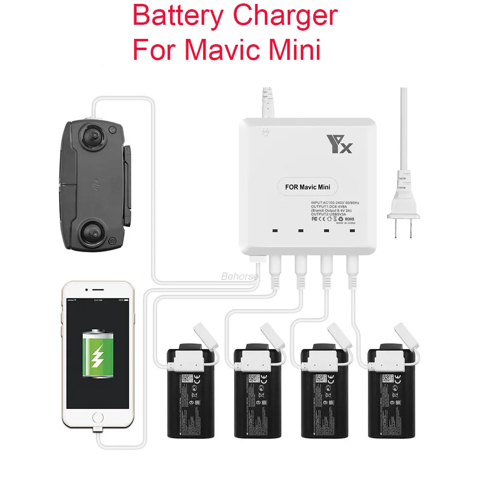 6 In 1 Mavic Mini Battery Charger For DJI Mavic Mini Battery Remote Controller Balance Charger Accessories
6 In 1 Mavic Mini Battery Charger For DJI Mavic Mini Battery Remote Controller Balance Charger Accessories