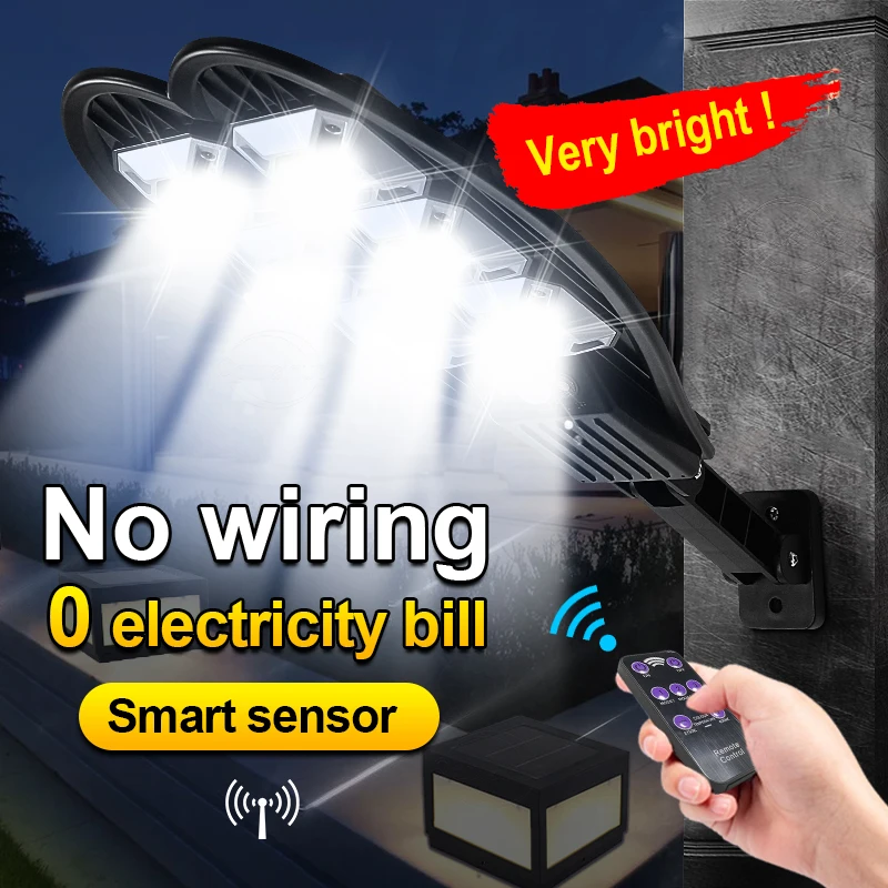 2023 Newest Outdoor Solar Lights Powerful LED Solar Lamp IPX68 Waterproof Spotlight Garden Lights Street Lamp With Motion Sensor
2023 Newest Outdoor Solar Lights Powerful LED Solar Lamp IPX68 Waterproof Spotlight Garden Lights Street Lamp With Motion Sensor