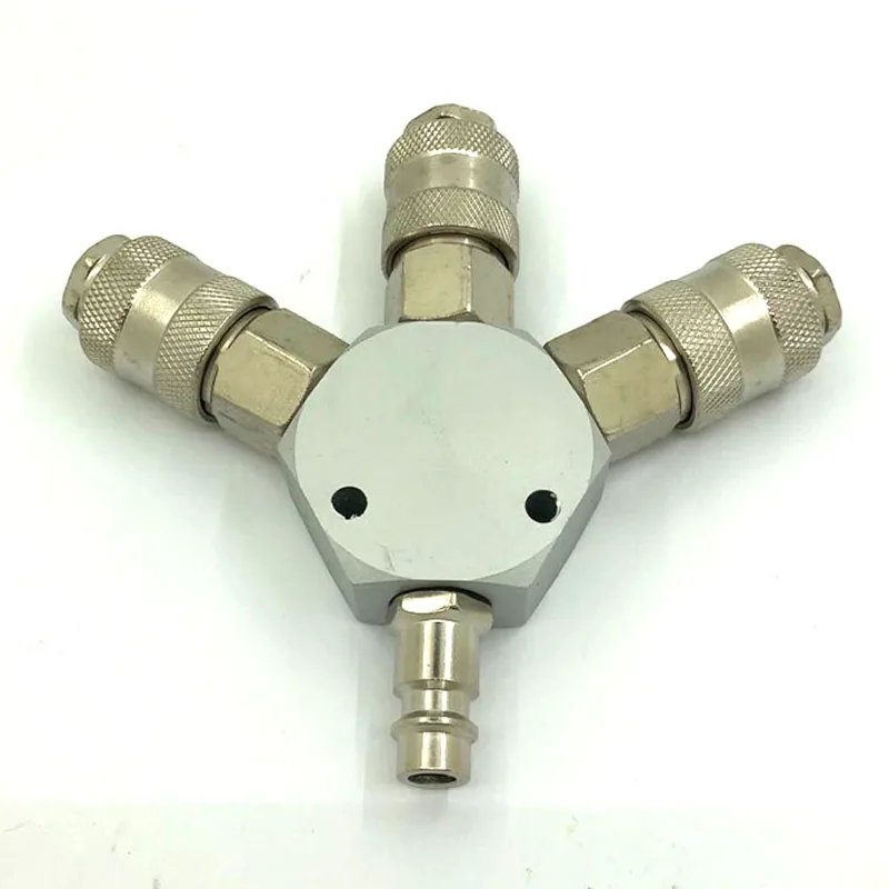 1/4'' Pneumatic Quick Connector Dispatcher Three Way Air Coupler European Style Air Compressor Accessory Air Hose Coupling
1/4'' Pneumatic Quick Connector Dispatcher Three Way Air Coupler European Style Air Compressor Accessory Air Hose Coupling