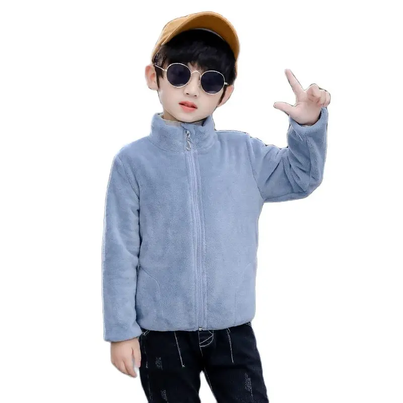 Children Coral Fleece Coat Autumn And Spring Thick Warm Casual Stand-up Collar Clothing Boys And Girls 2-10 Years Kids Jacket
Children Coral Fleece Coat Autumn And Spring Thick Warm Casual Stand-up Collar Clothing Boys And Girls 2-10 Years Kids Jacket