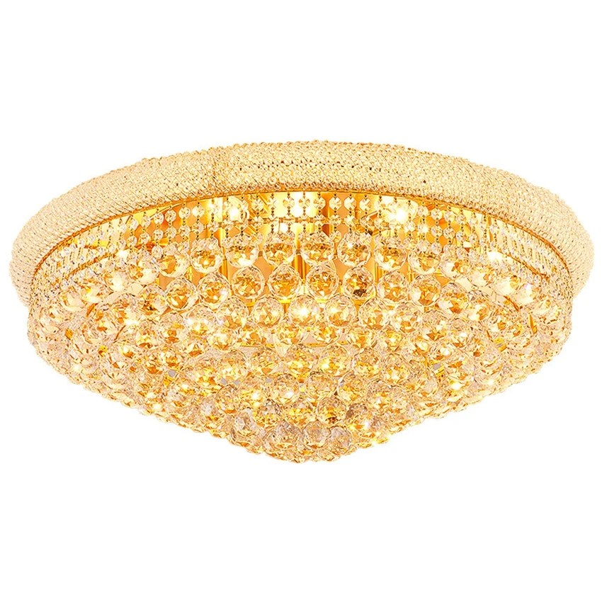 European crystal round luxurious ceiling lights living room modern home ceiling lamps restaurant villa bedroom luster fixtures
European crystal round luxurious ceiling lights living room modern home ceiling lamps restaurant villa bedroom luster fixtures