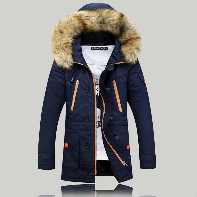 Men's Winter Thick Warm Jacket Fur Collar Hooded Parkas Outdoor Windproof Outerwear Coats Multi-Pocket Casual Padded Parkas
Men's Winter Thick Warm Jacket Fur Collar Hooded Parkas Outdoor Windproof Outerwear Coats Multi-Pocket Casual Padded Parkas