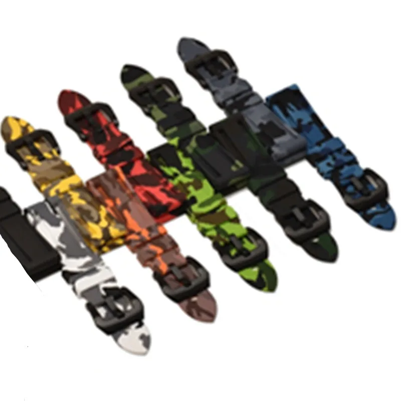 22mm 24mm 26mm Camouflage Colorful Rubber Watch Band for Men's Watch Watch Strap for Samsung Gear S3 Classic For PAM
22mm 24mm 26mm Camouflage Colorful Rubber Watch Band for Men's Watch Watch Strap for Samsung Gear S3 Classic For PAM