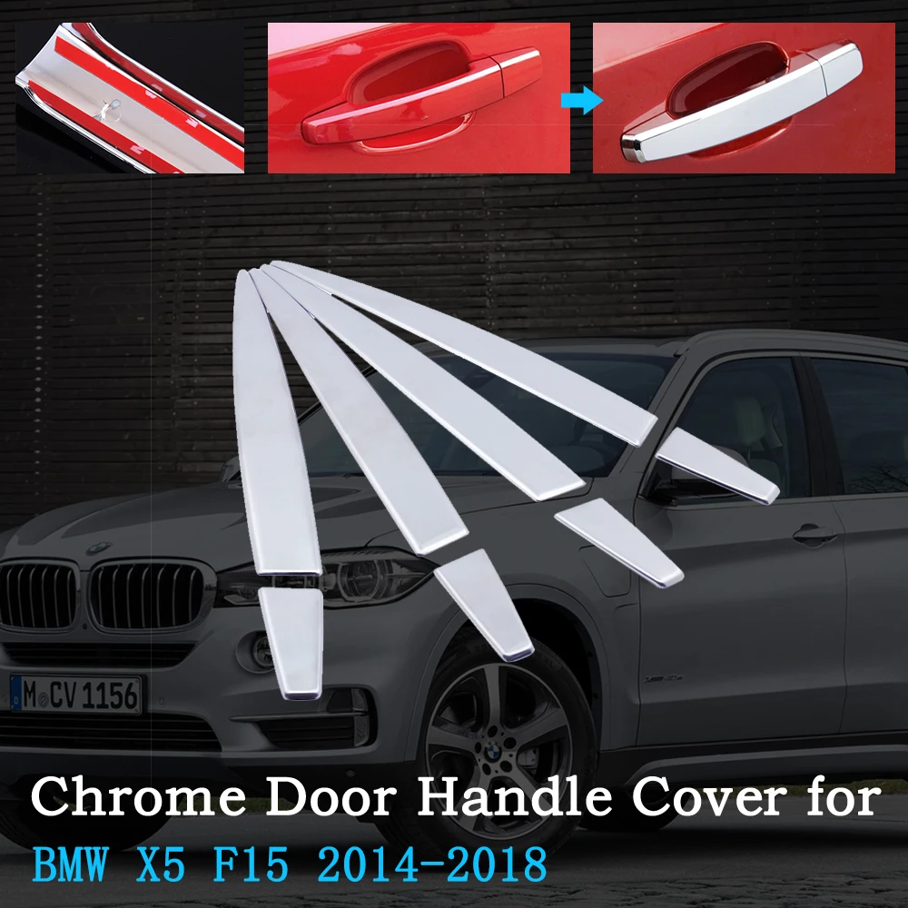 Хромированная крышка дверной ручки автомобиля для BMW X5 F15 2014 ~ 2018, роскошные накладки, набор из 4 дверей, внешние аксессуары 2015 2016 2017
Хромированная крышка дверной ручки автомобиля для BMW X5 F15 2014 ~ 2018, роскошные накладки, набор из 4 дверей, внешние аксессуары 2015 2016 2017