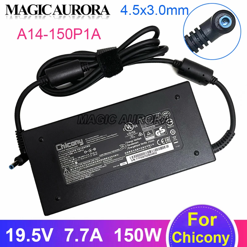 Genuine A14-150P1A AC Adapter 19V 7.7A 150W Power Supply For MSI GF66 GF75 Gaming Laptop Charger 4.5x3.0mm Blue Tip
Genuine A14-150P1A AC Adapter 19V 7.7A 150W Power Supply For MSI GF66 GF75 Gaming Laptop Charger 4.5x3.0mm Blue Tip