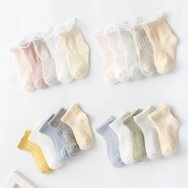 5 pairs/lot Kids Boy Newborn Socks Base Design Solid Color Soft Mesh Summer Mood Cotton Knit Cute Girl Baby Socks Dropshoping
5 pairs/lot Kids Boy Newborn Socks Base Design Solid Color Soft Mesh Summer Mood Cotton Knit Cute Girl Baby Socks Dropshoping