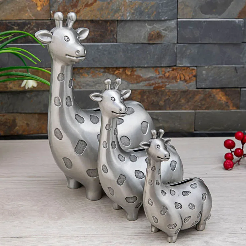 S/M/L Size Creative Giraffe metal piggy bank Savings box for coins kids' gifts for money safe
S/M/L Size Creative Giraffe metal piggy bank Savings box for coins kids' gifts for money safe