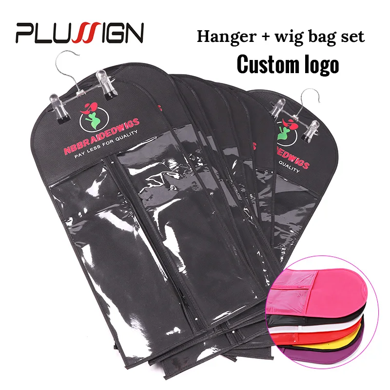 Plussign 20 Sets Custom Logo Wig Bag Non Woven Fabric Wig Storage Bag With Zipper Wig Storage Bag With Hanger For Hairpiece
Plussign 20 Sets Custom Logo Wig Bag Non Woven Fabric Wig Storage Bag With Zipper Wig Storage Bag With Hanger For Hairpiece