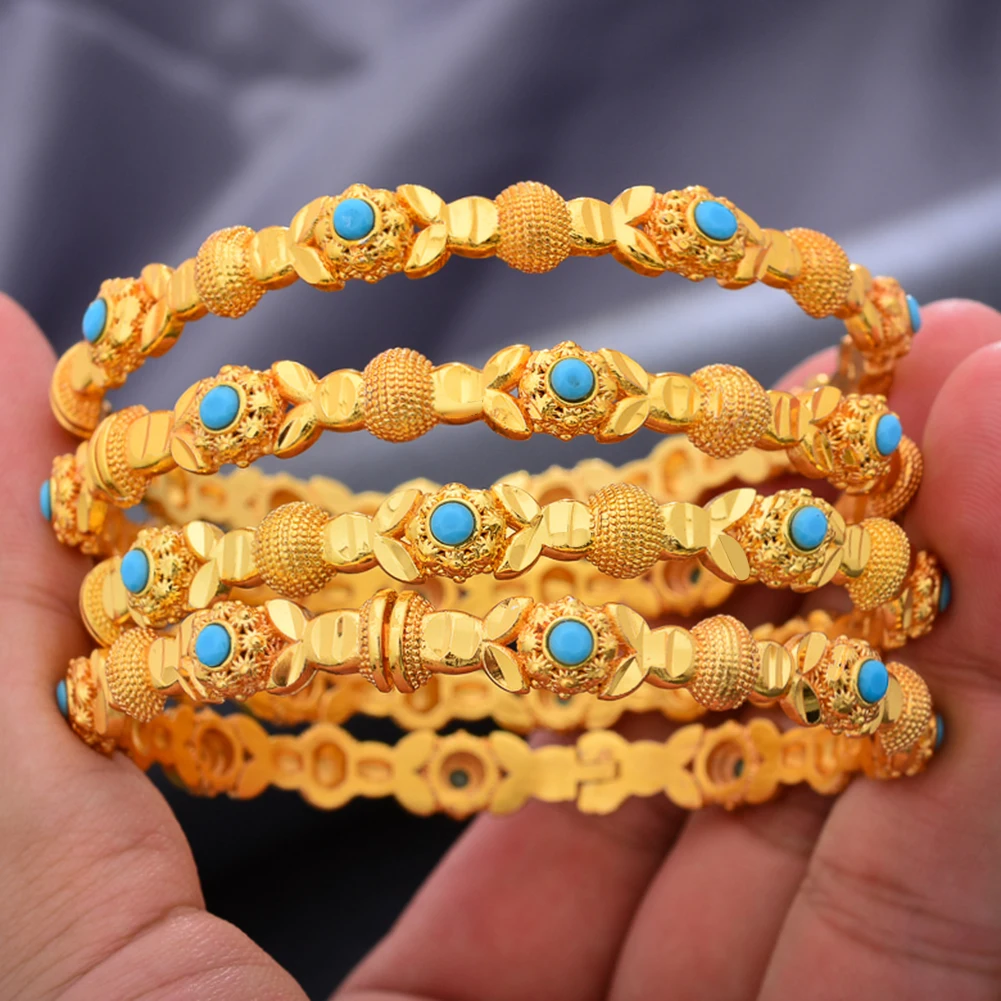 4pcs/Lot 24k Dubai Two Gold Color Bangles Bracelet For Women Girl African Eritrea Wedding Bridal Bangels Jewelry
4pcs/Lot 24k Dubai Two Gold Color Bangles Bracelet For Women Girl African Eritrea Wedding Bridal Bangels Jewelry