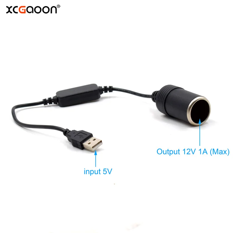 XCGaoon USB to Car Cigarette Lighter DC Converter 5V to 12V 1A, you can Use some electronic product without Car
XCGaoon USB to Car Cigarette Lighter DC Converter 5V to 12V 1A, you can Use some electronic product without Car