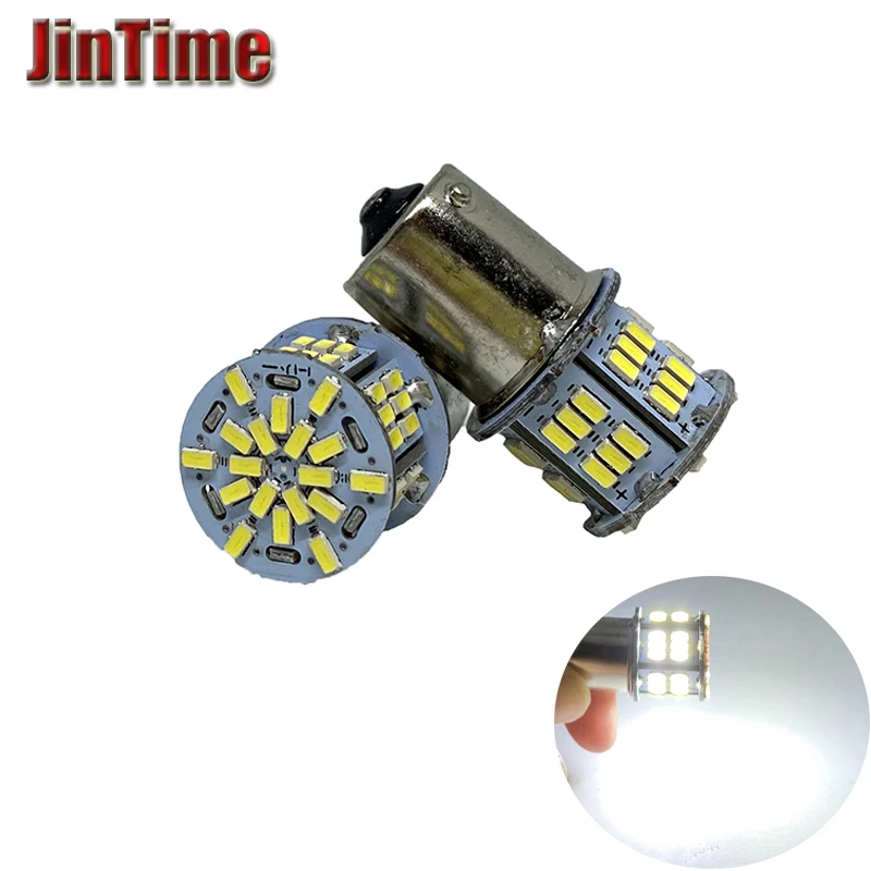 10pcs Super Bright BA15S P21W S25 1156 54 SMD 1206 DC 12V 1157 BAY15D 54SMD LED Car Brake Parking Tail Lights Reserve Fog Lamps
10pcs Super Bright BA15S P21W S25 1156 54 SMD 1206 DC 12V 1157 BAY15D 54SMD LED Car Brake Parking Tail Lights Reserve Fog Lamps