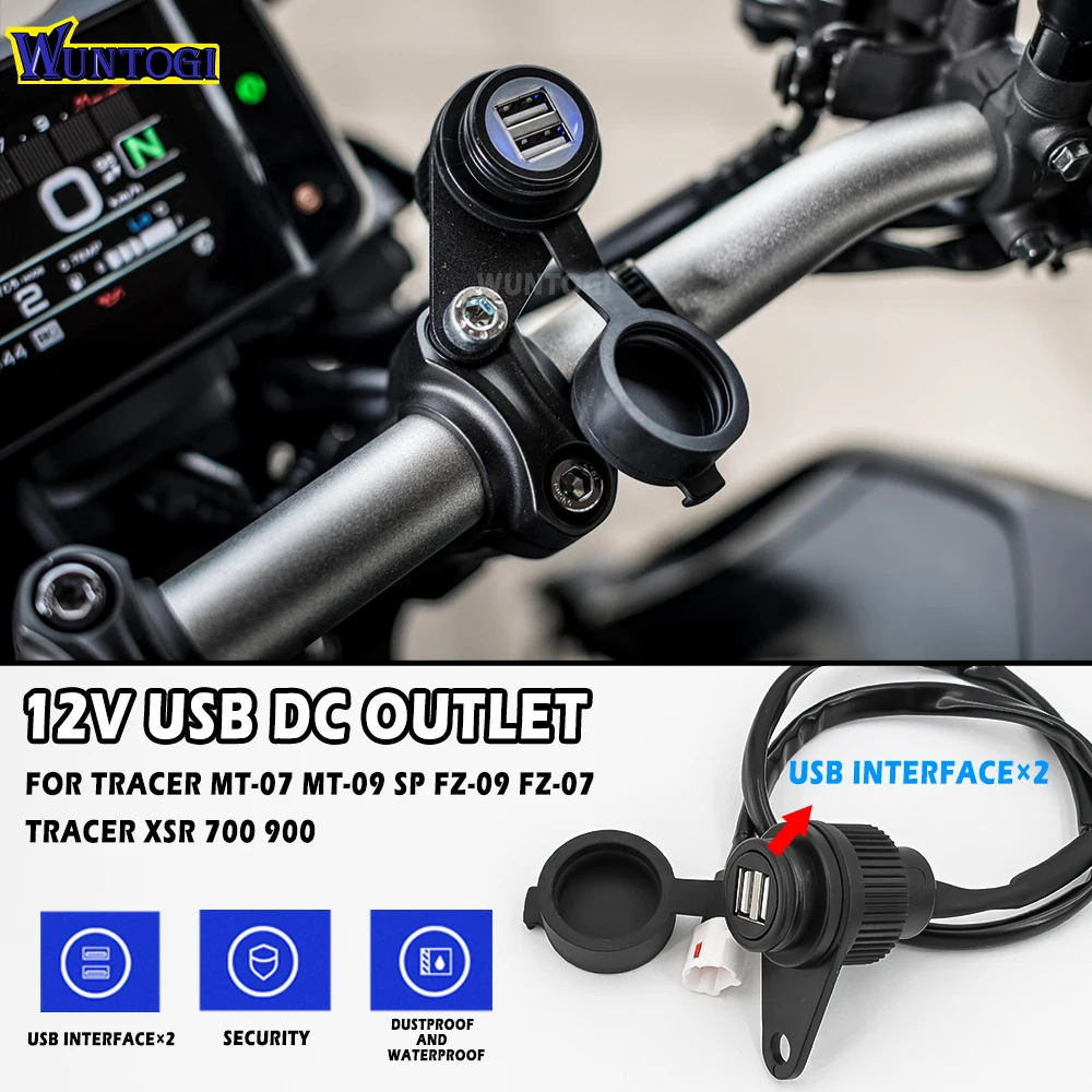 Motorcycle USB DC Outlet For Yamaha MT-07 MT-09 SP Tracer FZ-09 FZ-07 Tracer XSR 700 900 12V DV Outlet Converter Kit USB Adapter
Motorcycle USB DC Outlet For Yamaha MT-07 MT-09 SP Tracer FZ-09 FZ-07 Tracer XSR 700 900 12V DV Outlet Converter Kit USB Adapter