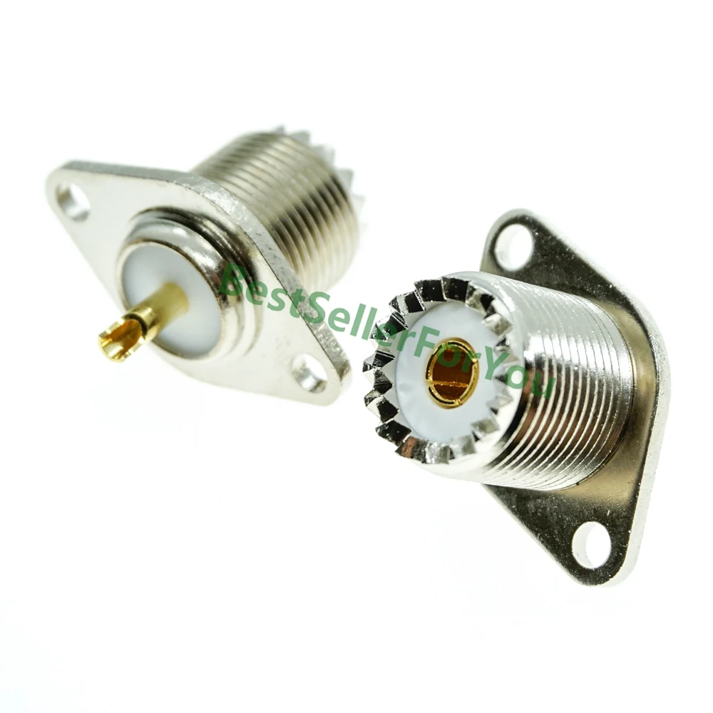 1Pcs UHF Female SO-239 2 hole Panel Mount Flange Solder Cup Connector antenna socket
1Pcs UHF Female SO-239 2 hole Panel Mount Flange Solder Cup Connector antenna socket