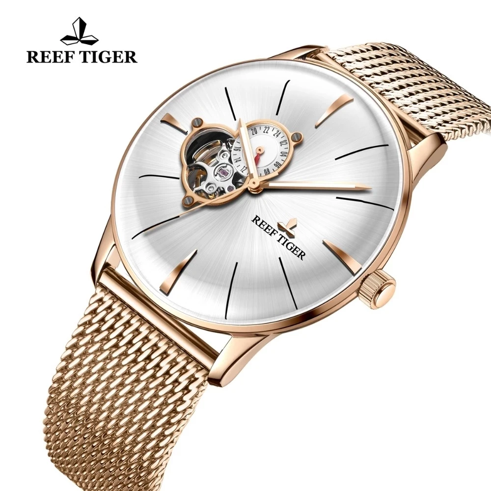 Reef Tiger/RT Топ Элитный Бренд Мужские Часы Сетчатый Стальной Ремешок Автоматические Механические Часы Сапфировое Стекло Водонепроницаемые Часы
Reef Tiger/RT Топ Элитный Бренд Мужские Часы Сетчатый Стальной Ремешок Автоматические Механические Часы Сапфировое Стекло Водонепроницаемые Часы