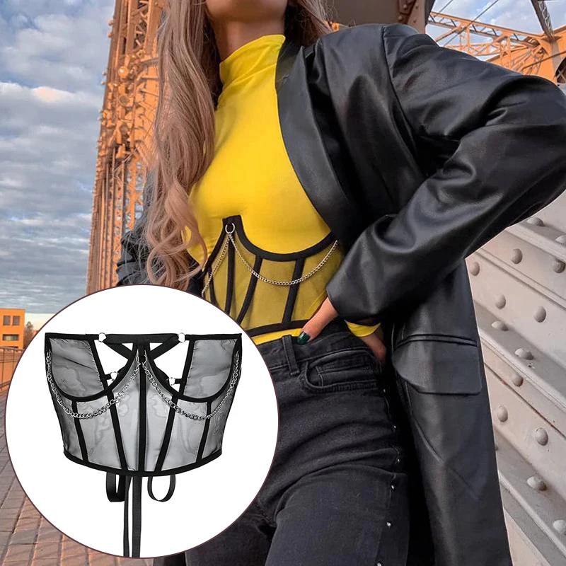 Women's Corset Retro Solid Color Waist Corsets Street Net Mesh Underbust Corset Elastic Belt Tight Sexy Short Corset Shaper
Women's Corset Retro Solid Color Waist Corsets Street Net Mesh Underbust Corset Elastic Belt Tight Sexy Short Corset Shaper
