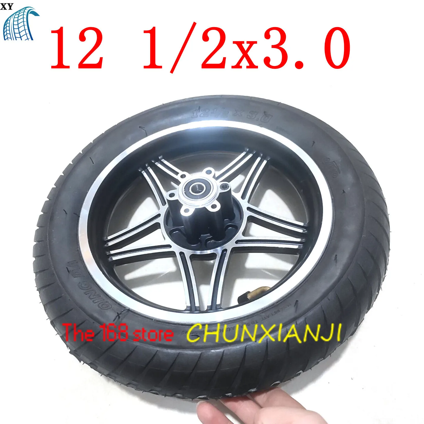 Size 12 1/2 X 3.0 Inflation Wheel with Disc Brake Hole Rims Fits Electric Scooters and E-Bike Folding Bicycle 12 Inch Wheel Tyre
Size 12 1/2 X 3.0 Inflation Wheel with Disc Brake Hole Rims Fits Electric Scooters and E-Bike Folding Bicycle 12 Inch Wheel Tyre