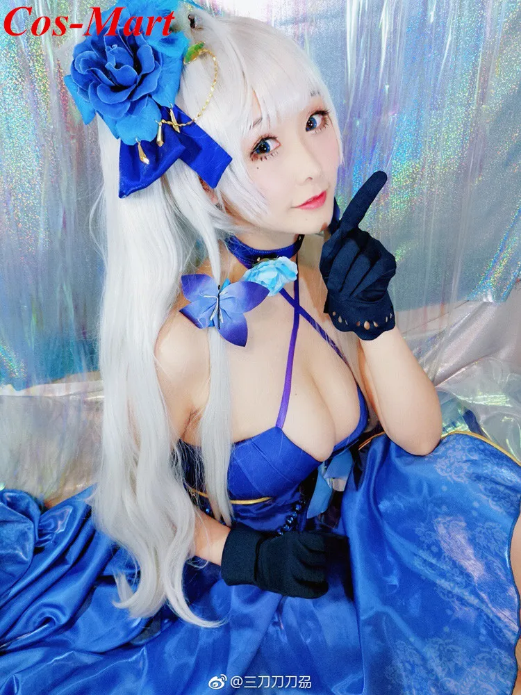 Cos-Mart, горячая игра Azur Lane HMS, иллюстримый костюм для косплея, синее торжественное платье, женская вечерние одежда для ролевых игр, S-XL
Cos-Mart, горячая игра Azur Lane HMS, иллюстримый костюм для косплея, синее торжественное платье, женская вечерние одежда для ролевых игр, S-XL