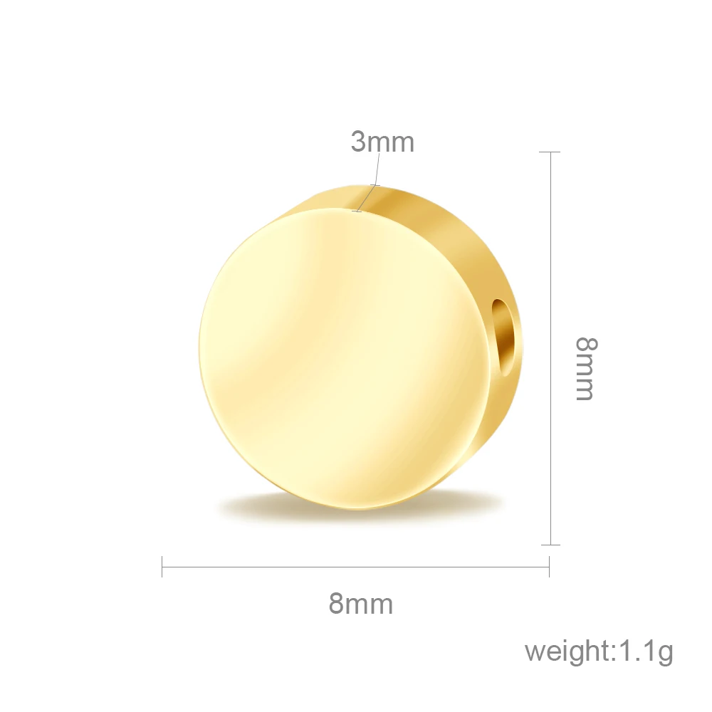 30pcs Customized Beads Round Beads Charms DIY Jewelry Making Mirror Polished Charms
30pcs Customized Beads Round Beads Charms DIY Jewelry Making Mirror Polished Charms