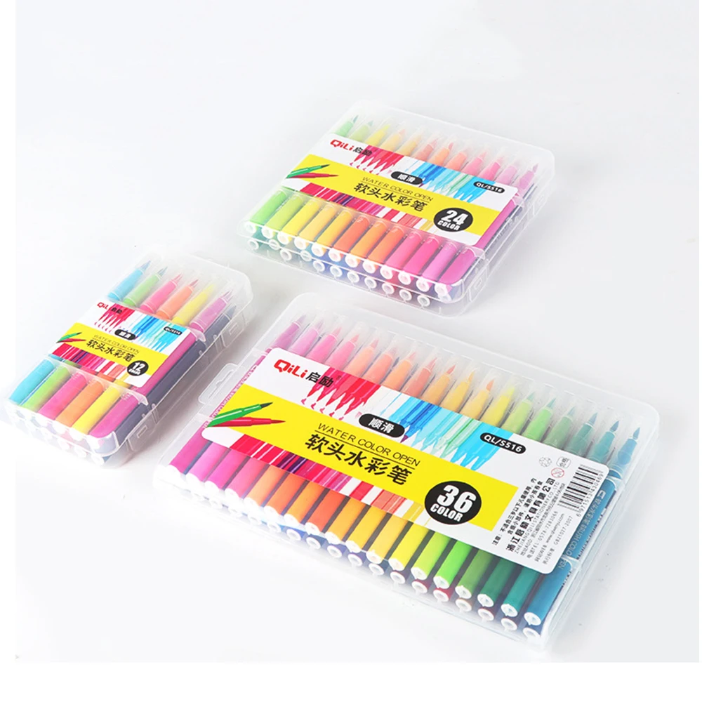 12/24/36 Colors FineLiner Single Tip Brush Pens Drawing Painting Watercolor Art Marker Pens School Supplies
12/24/36 Colors FineLiner Single Tip Brush Pens Drawing Painting Watercolor Art Marker Pens School Supplies