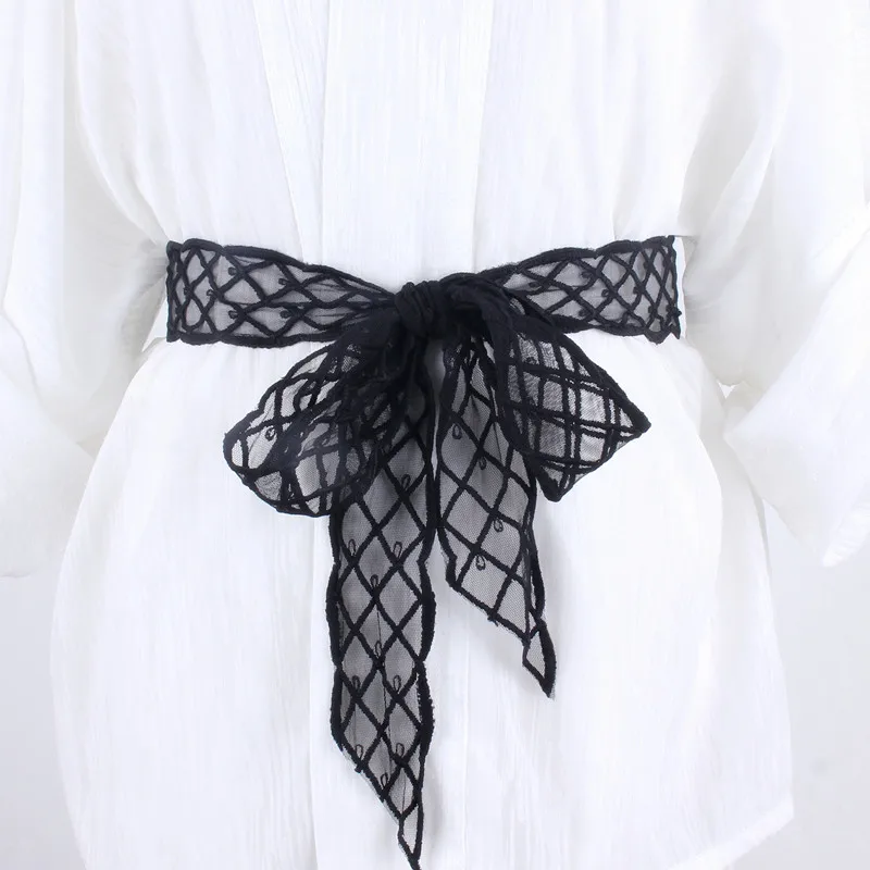 Fashion Korea Lace Fabric Belts For Women Female Ribbon Dress Waist Accessories Long Scarf Headband
Fashion Korea Lace Fabric Belts For Women Female Ribbon Dress Waist Accessories Long Scarf Headband