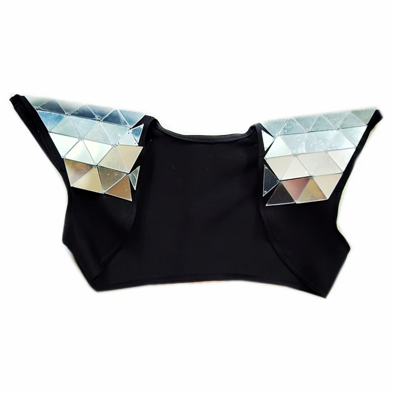 sexy silver gold Lens crystals mirrors Waistcoat vest bra female costumes Rompers singer dancer DJ DS show Nightclub
sexy silver gold Lens crystals mirrors Waistcoat vest bra female costumes Rompers singer dancer DJ DS show Nightclub