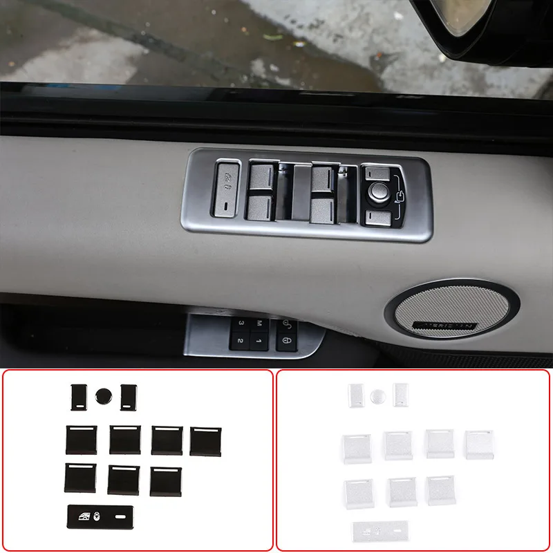 For Land Rover Discovery 5/Range Rover Sport Vogue Velar Evoque Door Glass Lift Button Decorative Stickers Car Accessories
For Land Rover Discovery 5/Range Rover Sport Vogue Velar Evoque Door Glass Lift Button Decorative Stickers Car Accessories