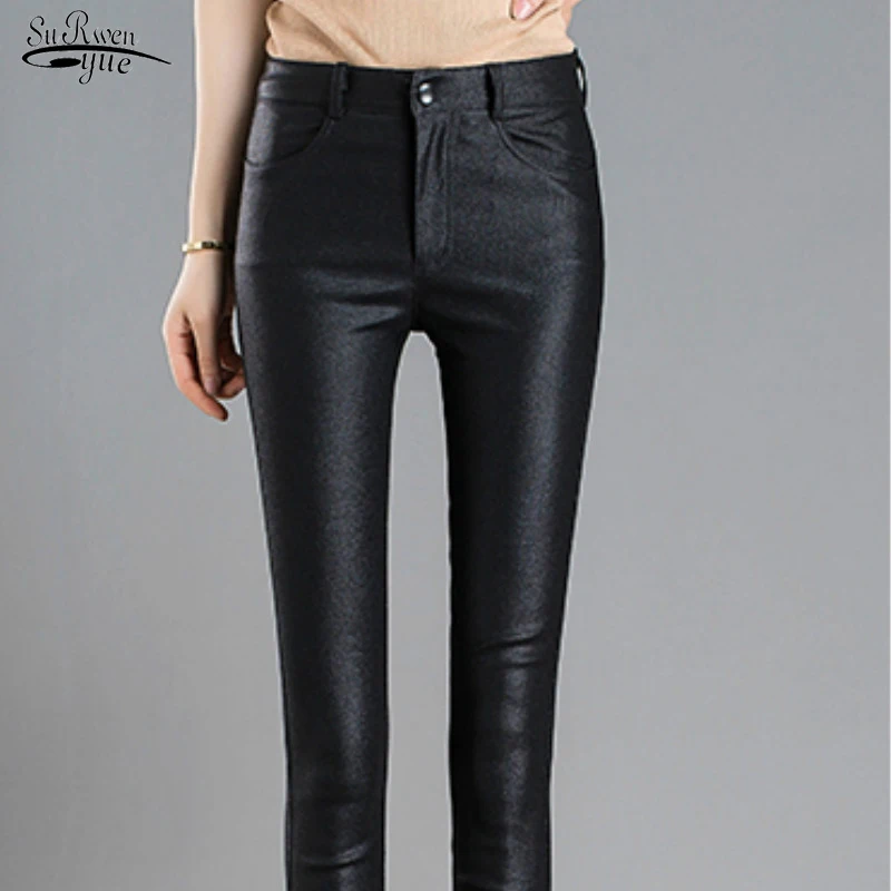 2023 PU Leather Trousers Skinny Pants Women Tight Pant Fashion Autumn Winter Warm Elastic Women Pencil Pant Women Clothes7648 50
2023 PU Leather Trousers Skinny Pants Women Tight Pant Fashion Autumn Winter Warm Elastic Women Pencil Pant Women Clothes7648 50