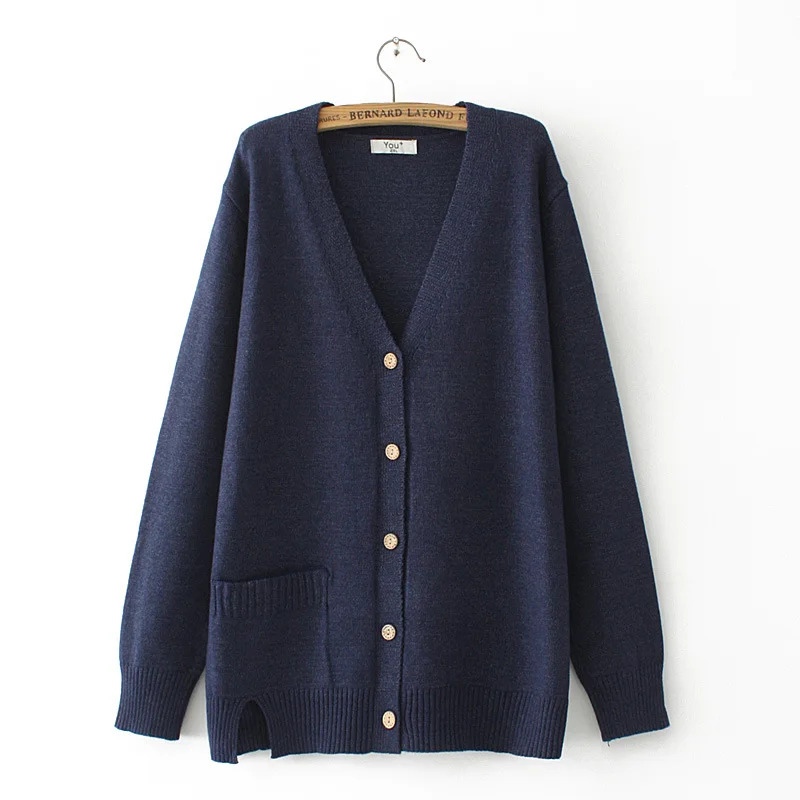 Autumn Winter Cardigans For Women Plus Size Loose V-Neck Pocket Hem Split Knitted Sweater XXL/4XL
Autumn Winter Cardigans For Women Plus Size Loose V-Neck Pocket Hem Split Knitted Sweater XXL/4XL