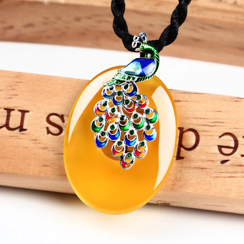 ZHJIASHUN Vintage Natural Precious Stone Peacock Pendant Necklace Retro 100% 925 Silver Sterling Pendants Jewelry For Women
ZHJIASHUN Vintage Natural Precious Stone Peacock Pendant Necklace Retro 100% 925 Silver Sterling Pendants Jewelry For Women
