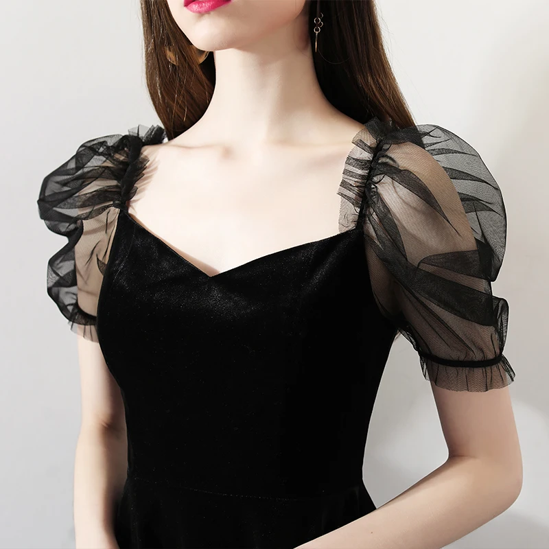 Elegant Retro Female Summer Net Yarn Bubble Sleeve V-neck Black A-line Birthday Party Thin High-quality Heavy Industry Skirts
Elegant Retro Female Summer Net Yarn Bubble Sleeve V-neck Black A-line Birthday Party Thin High-quality Heavy Industry Skirts