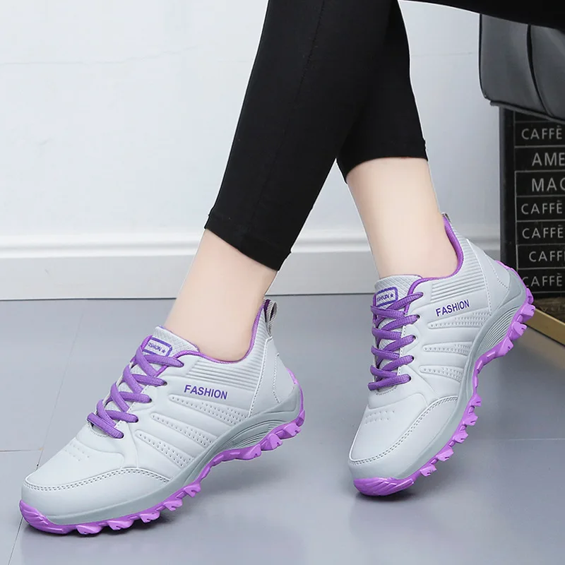 Leather Sneakers Women Fashion Breathable Running Shoes Lightweight Ladies Platform Female Walking
Leather Sneakers Women Fashion Breathable Running Shoes Lightweight Ladies Platform Female Walking
