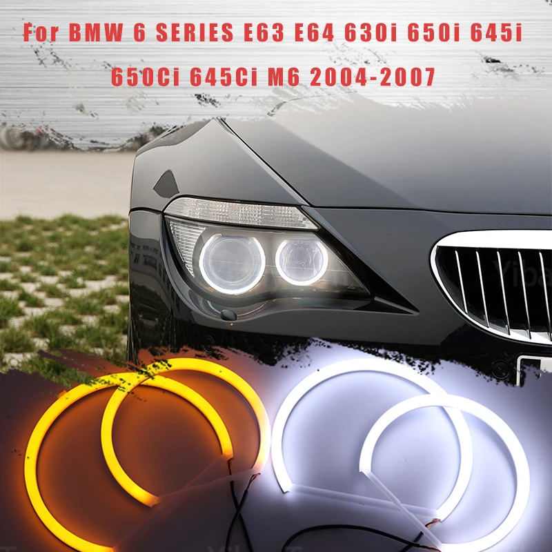 Светодиодный SMD хлопковый светильник Switchback Angel Eye Halo Ring DRL Kit для BMW 6 серии E63 E64 630i 650i 645i 650Ci 645Ci M6 2004-2007
Светодиодный SMD хлопковый светильник Switchback Angel Eye Halo Ring DRL Kit для BMW 6 серии E63 E64 630i 650i 645i 650Ci 645Ci M6 2004-2007