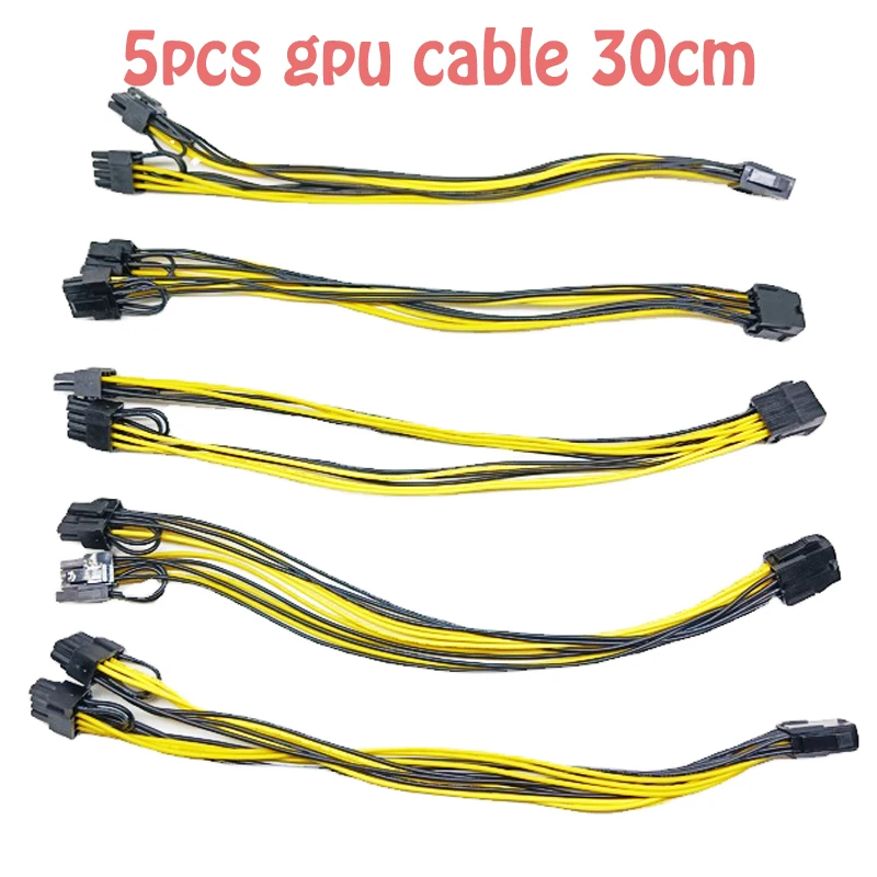 5 шт. 30 см gpu 8Pin до 2*8pin(6 + 2) графическая карта для miner Double PCI-E PCIe 8Pin блок питания сплиттер кабель Шнур
5 шт. 30 см gpu 8Pin до 2*8pin(6 + 2) графическая карта для miner Double PCI-E PCIe 8Pin блок питания сплиттер кабель Шнур