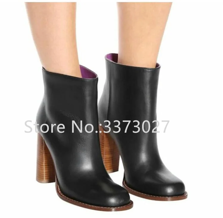 Women Winter Ankle Boots New Round Toe Thick Heel Black Leather Lady Short Boots Fashion Size 45 Booties Female Dress Shoes
Women Winter Ankle Boots New Round Toe Thick Heel Black Leather Lady Short Boots Fashion Size 45 Booties Female Dress Shoes