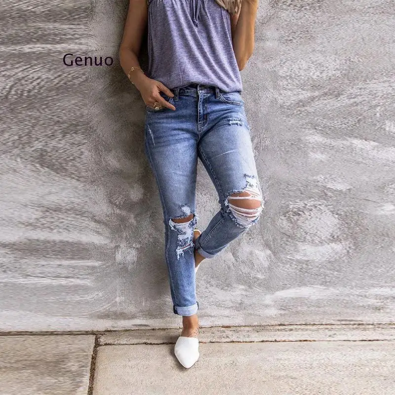 2020 Autumn Vintage Jeans Women Hole Hollow Out Bleached Cotton Blue Denim Pants Mujer Elasticity Skinny Push Up Pencil Pants
2020 Autumn Vintage Jeans Women Hole Hollow Out Bleached Cotton Blue Denim Pants Mujer Elasticity Skinny Push Up Pencil Pants