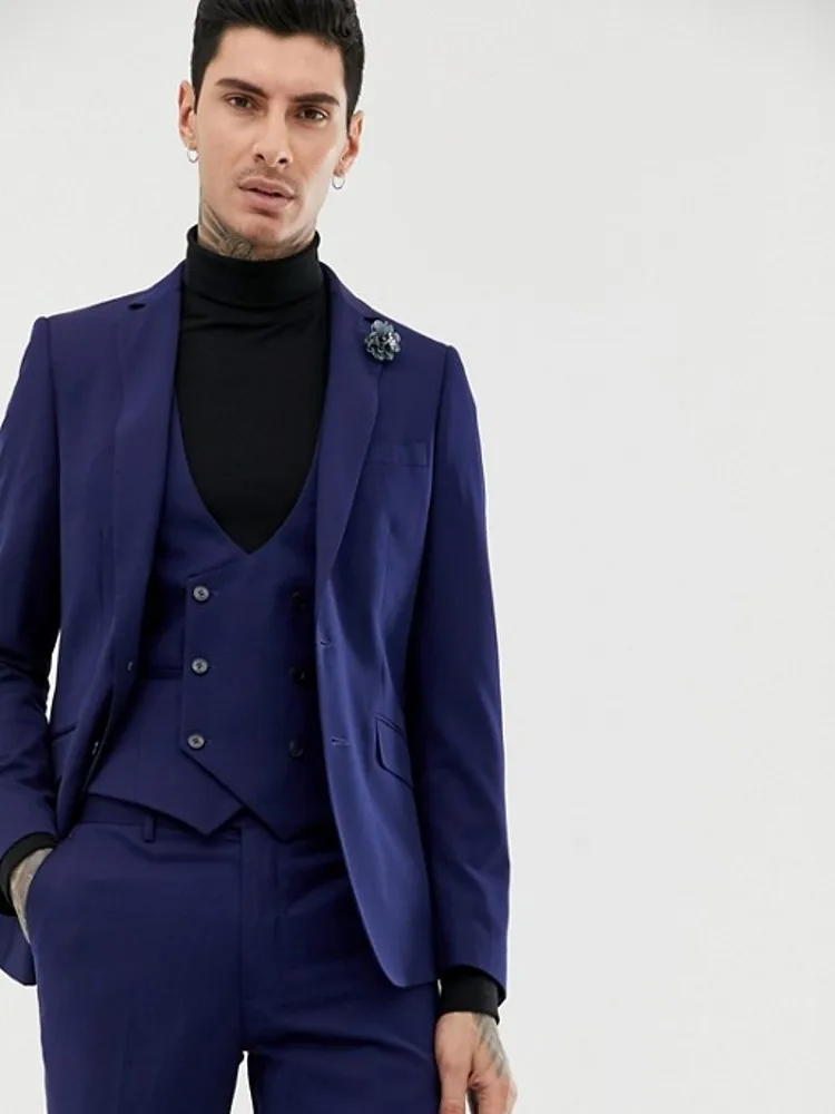Groomsmen Light Navy Blue Groom Tuxedos Notch Lapel Men Suits Wedding Best Man 3 Pieces ( Jacket+Pants+Vest+Tie ) C875
Groomsmen Light Navy Blue Groom Tuxedos Notch Lapel Men Suits Wedding Best Man 3 Pieces ( Jacket+Pants+Vest+Tie ) C875