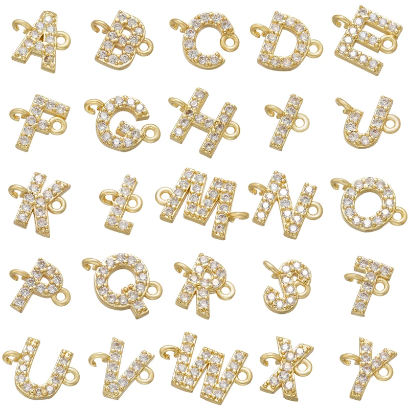 ZHUKOU 8x10mm gold color 26 letter connector for DIY handmade Bracelet Jewelry making accessories Supplies wholesale VS461
ZHUKOU 8x10mm gold color 26 letter connector for DIY handmade Bracelet Jewelry making accessories Supplies wholesale VS461
