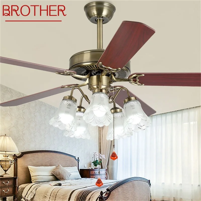 BROTHER Ceiling Fan Light Large 52 Inch Lamp With Remote Control Modern Simple LED For Home Living Room
BROTHER Ceiling Fan Light Large 52 Inch Lamp With Remote Control Modern Simple LED For Home Living Room