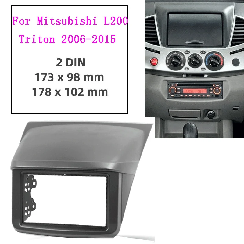 2DIN Refitting Radio Audio DVD Frame Dash Panel Fascia Frame Adaptor for Mitsubishi Pajero Sport Triton L200 car radio frame
2DIN Refitting Radio Audio DVD Frame Dash Panel Fascia Frame Adaptor for Mitsubishi Pajero Sport Triton L200 car radio frame