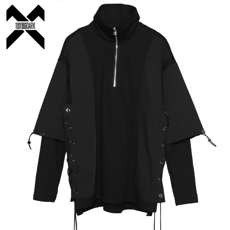 Men Fake two Pieces Turtleneck Sweatshirt Streetwear 2021 Fashion Punk Function Harajuku Pullover Tops Ribbons Techwear WB204
Men Fake two Pieces Turtleneck Sweatshirt Streetwear 2021 Fashion Punk Function Harajuku Pullover Tops Ribbons Techwear WB204