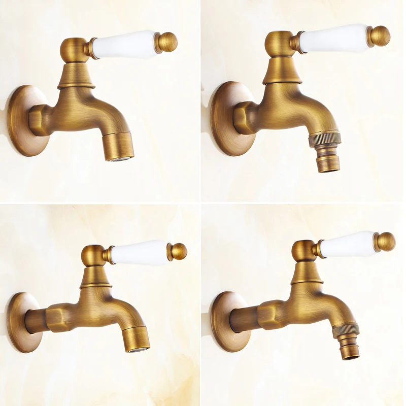 Antiqeu Brass Ceramic handle Kitchen Faucet Garden Water Tap Laundry Bathroom Mop Single Cold Water Washing Machine Faucet
Antiqeu Brass Ceramic handle Kitchen Faucet Garden Water Tap Laundry Bathroom Mop Single Cold Water Washing Machine Faucet