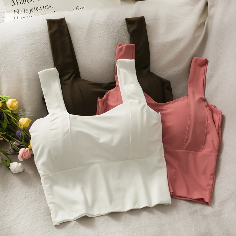 Pearl Diary Women Summer Tank Crop Tops Wireless Top With Inner Bra Pad Seamless Comfortable Anti Exposed Cotton Tops Slim Fit
Pearl Diary Women Summer Tank Crop Tops Wireless Top With Inner Bra Pad Seamless Comfortable Anti Exposed Cotton Tops Slim Fit