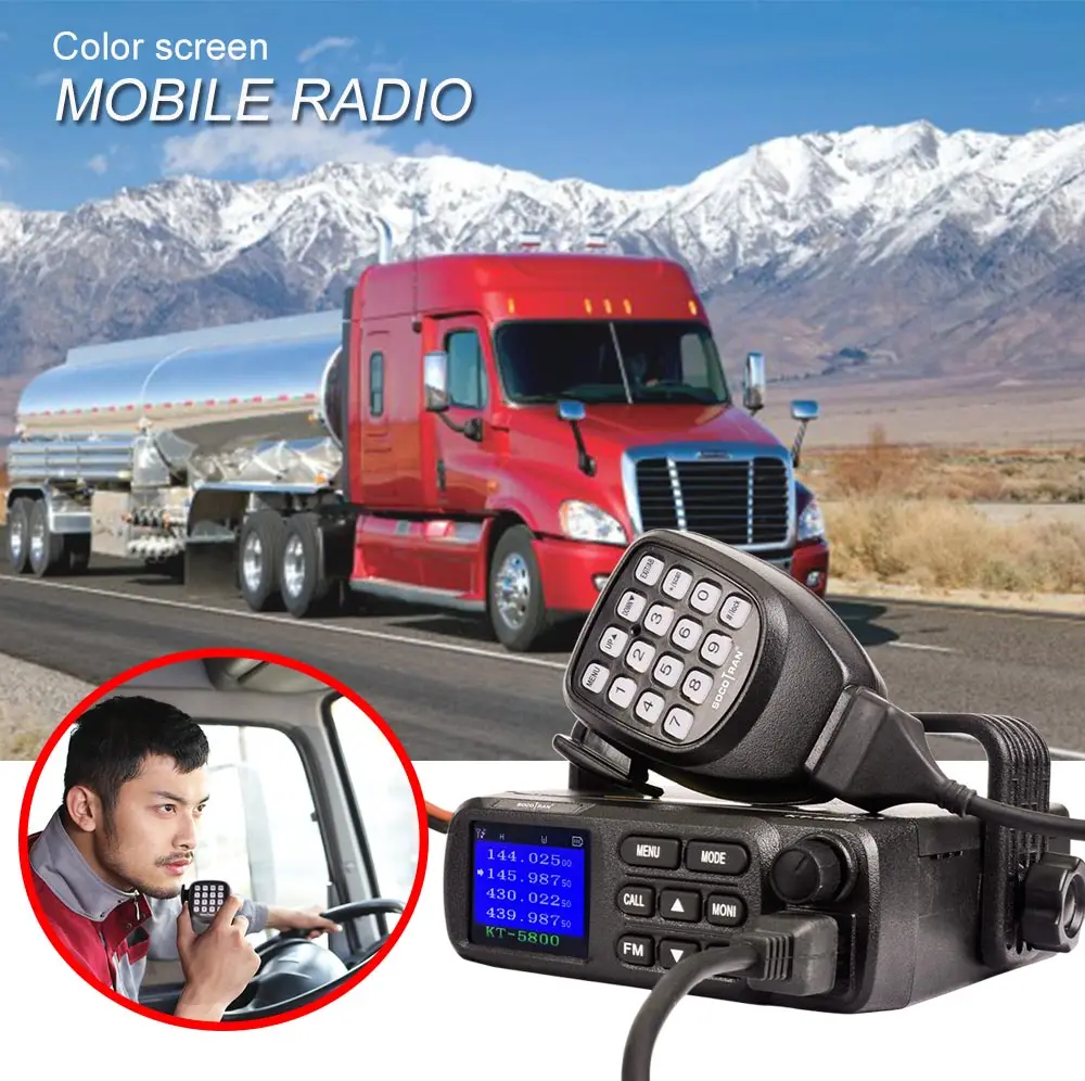 KT-5800 12/24V Truck Mini Car Radio UV Dual Band 136-174&400-480MHz KT5800 25W Walkie Talkie Transceiver Truck
KT-5800 12/24V Truck Mini Car Radio UV Dual Band 136-174&400-480MHz KT5800 25W Walkie Talkie Transceiver Truck