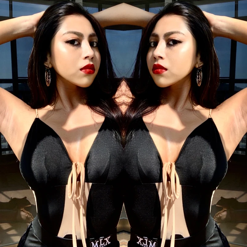 Sexy Latin Dance Clothes Ladies Vest Tops Black Shirt N-Neck Party Dancers Dress Latin Summer Training Performance Costume I930
Sexy Latin Dance Clothes Ladies Vest Tops Black Shirt N-Neck Party Dancers Dress Latin Summer Training Performance Costume I930