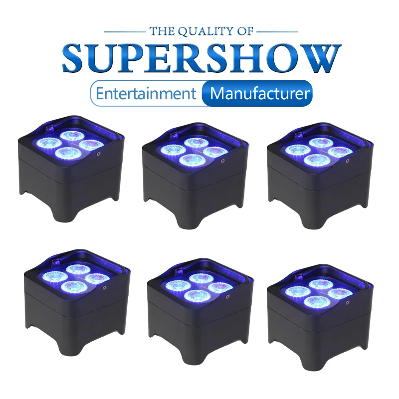 Professional Flat Battery Light 6Pcs/Lot Battery Wireless Uplightings LED Par Light DMX Remote Control Party Club DJ Equipment
Professional Flat Battery Light 6Pcs/Lot Battery Wireless Uplightings LED Par Light DMX Remote Control Party Club DJ Equipment