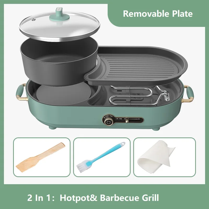 220V Removable Electric Hot Pot & Grill 2 In 1 Multifunctional Non-stick Hotpot Cooker Barbecue Frying Pan
220V Removable Electric Hot Pot & Grill 2 In 1 Multifunctional Non-stick Hotpot Cooker Barbecue Frying Pan