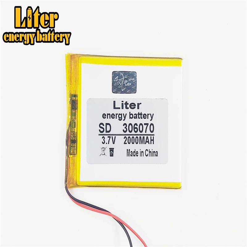 3 line 3.7 2000mAh Universal Li-ion battery for tablet pc 7 inch 8 inch 9 inch GPS Vedio Game E-Book Tablet PC Power Bank 306070
3 line 3.7 2000mAh Universal Li-ion battery for tablet pc 7 inch 8 inch 9 inch GPS Vedio Game E-Book Tablet PC Power Bank 306070